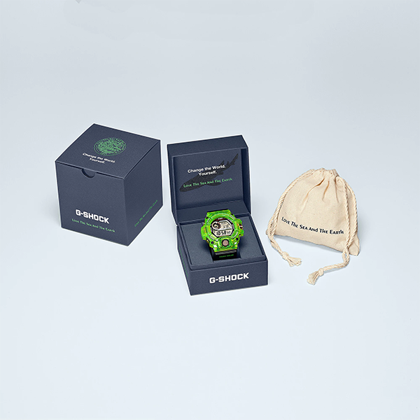 นาฬิกา คาสิโอ Casio G-SHOCK Love The Sea and The Earth 2021 Limited รุ่น GW-9407KJ-3 "ฉลามเรืองแสงสีเขียว" ของแท้ รับประกัน1ปี