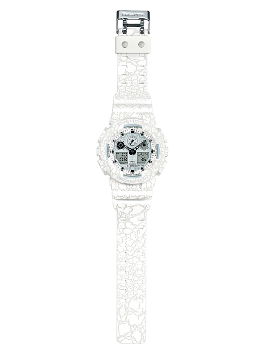 นาฬิกา Casio G-Shock Special color GA-100CG Cracked pattern series รุ่น GA-100CG-7A ของแท้ รับประกัน1ปี