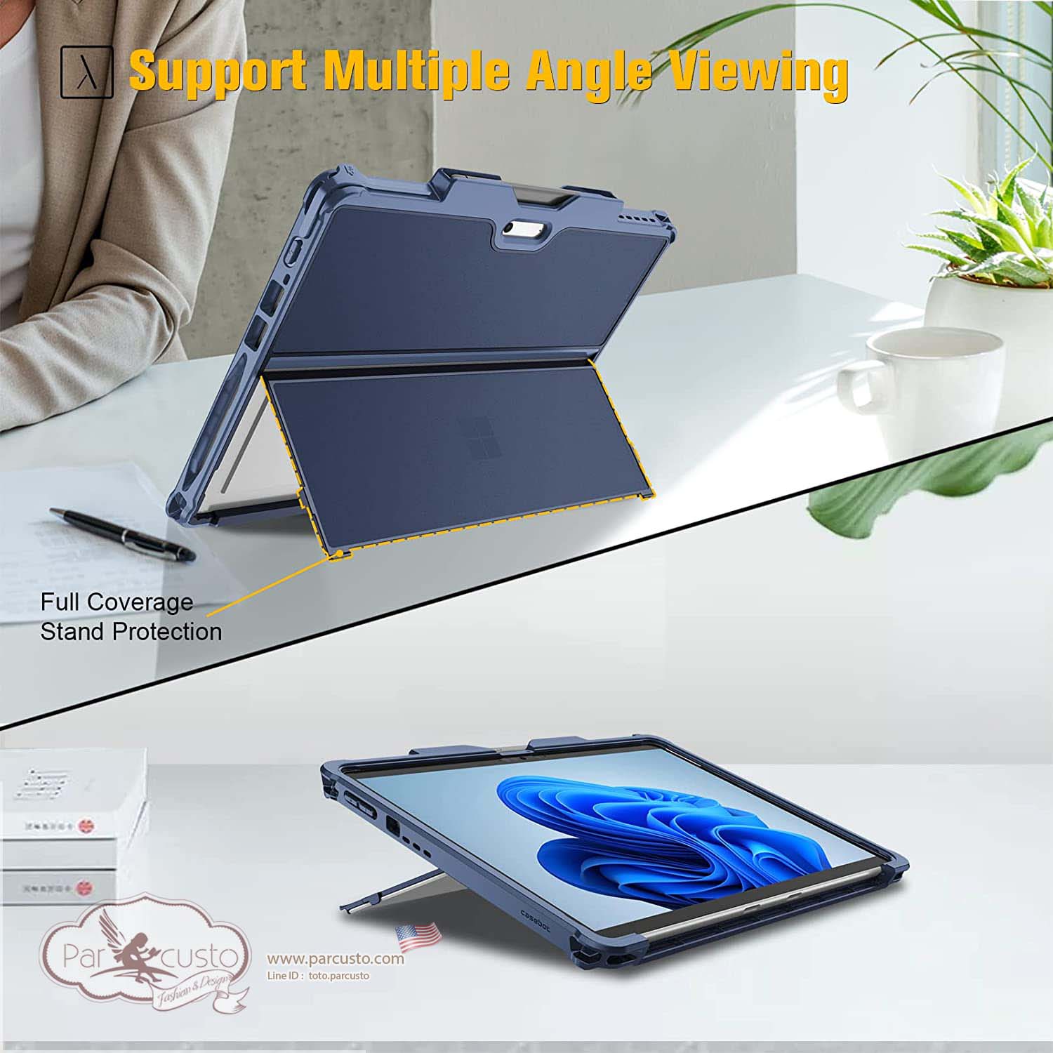 เคสกันกระแทก Microsoft Surface Pro 8 (2021) 13 Inch จาก Fintie [Pre-order USA]