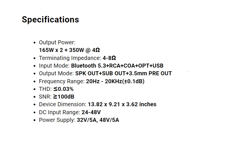 Fosi AudioMC351 DAC/AMP 2.1 แชนเนล พร้อม VU Meter และ Bluetooth กำลังขับสูง ให้เสียงอันยอดเยี่ยม ประกันศูนย์ไทย