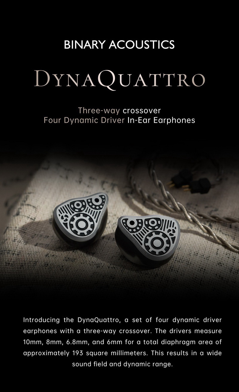 Binary Dynaquattro หูฟัง IEMs 4 ไดรเวอร์ Dynamic ประกันศูนย์ไทย