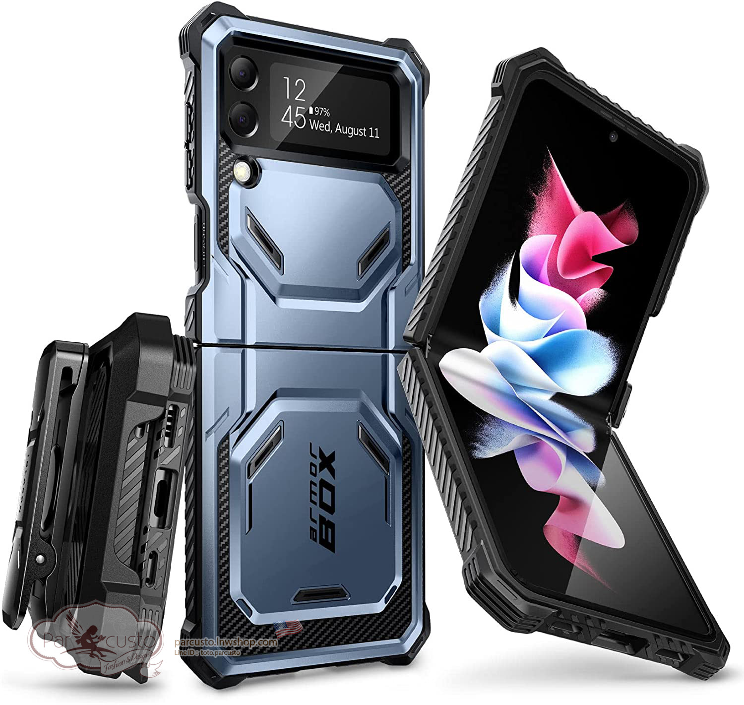 เคสกันกระแทก Samsung Galaxy Z Flip 4 5G [Armorbox] จาก i-Blason (Pre-order USA)
