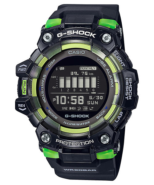 นาฬิกา Casio G-Shock G-SQUAD Step Tracker GBD-100SM Skeleton Bezel series รุ่น GBD-100SM-1 ของแท้ รับประกัน1ปี