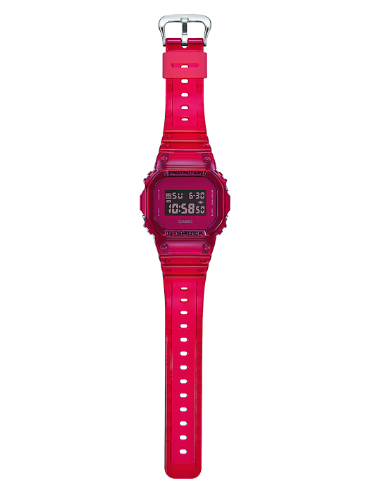 นาฬิกา Casio G-Shock Special color DW-5600SB COLOR SKELETON series รุ่น DW-5600SB-4 “แดงทับทิม” ของแท้ รับประกัน1ปี