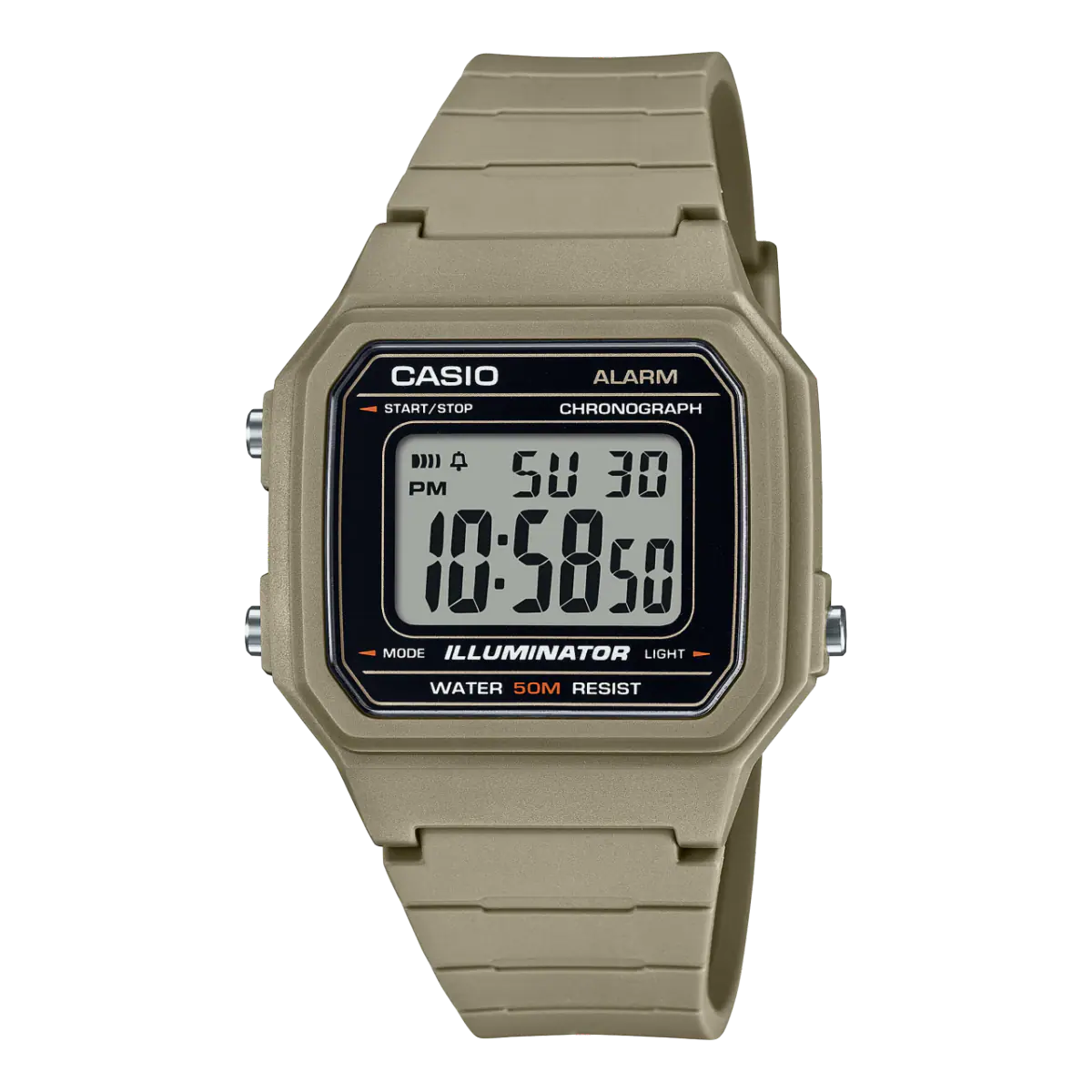 นาฬิกา Casio STANDARD DIGITAL รุ่น W-217H-3AV ของแท้ รับประกัน1ปี