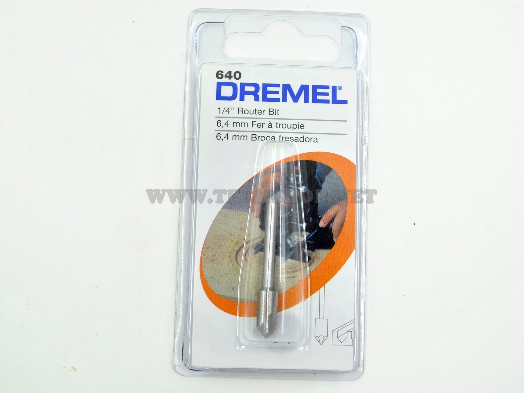 2615000640 DREMEL 640 ดอกเราเตอร์ปลายแหลม 6.5มม. ¼”