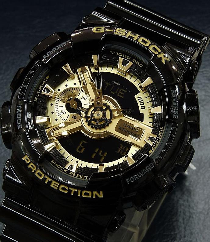 นาฬิกา คาสิโอ Casio G-Shock Limited model GB Series รุ่น GA-110GB-1A ดำ-ทอง ยอดฮิต ของแท้ รับประกัน1ปี