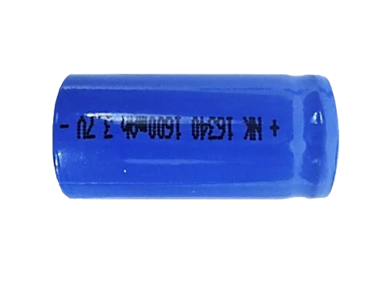 ถ่านน้ำเงินสั้น (blue laser) 16340 (3.7V)