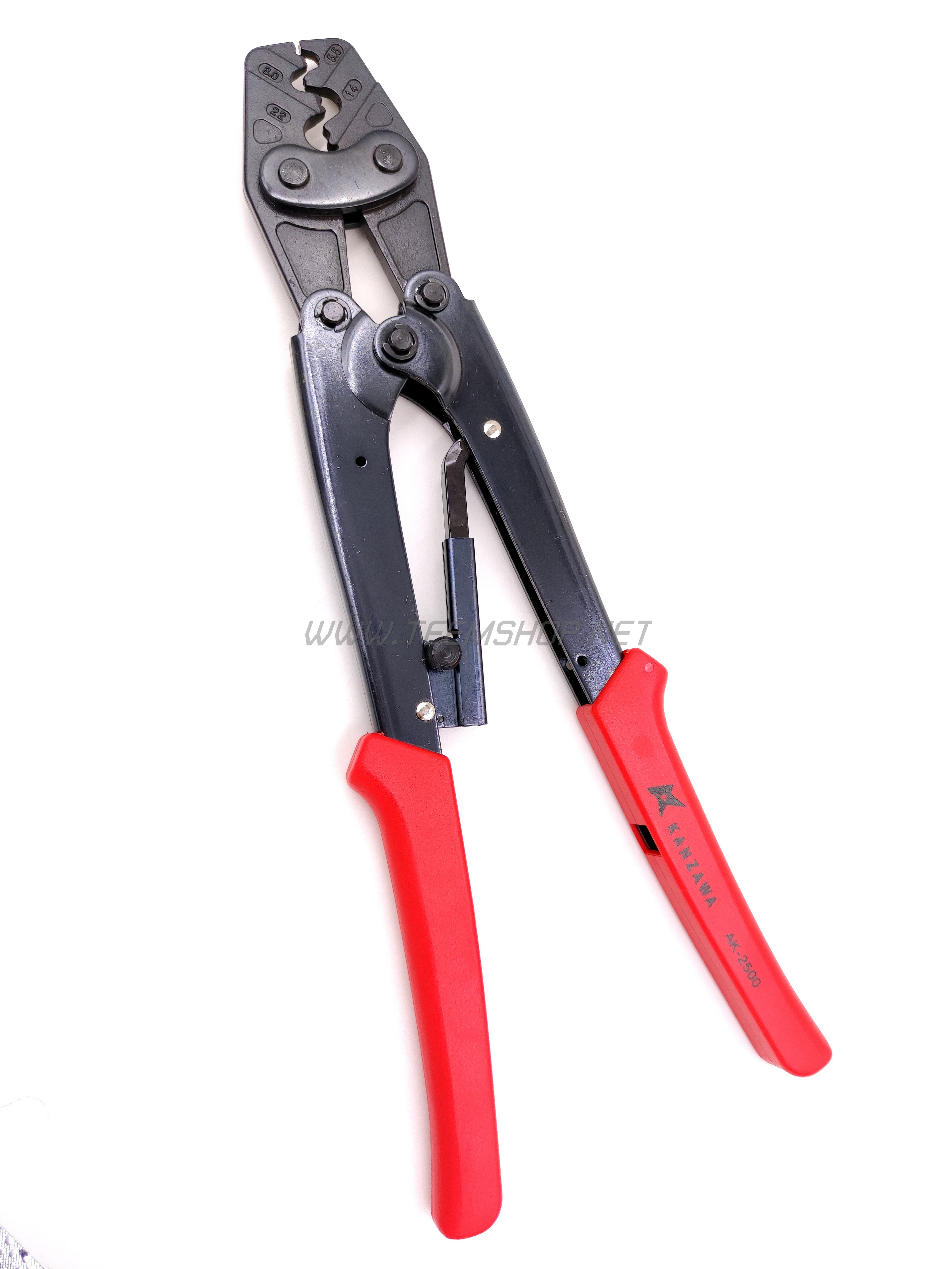 KANZAWA คีมย้ำหัวสาย NO.AK2500 ย้ำหางปลา Made in Taiwan