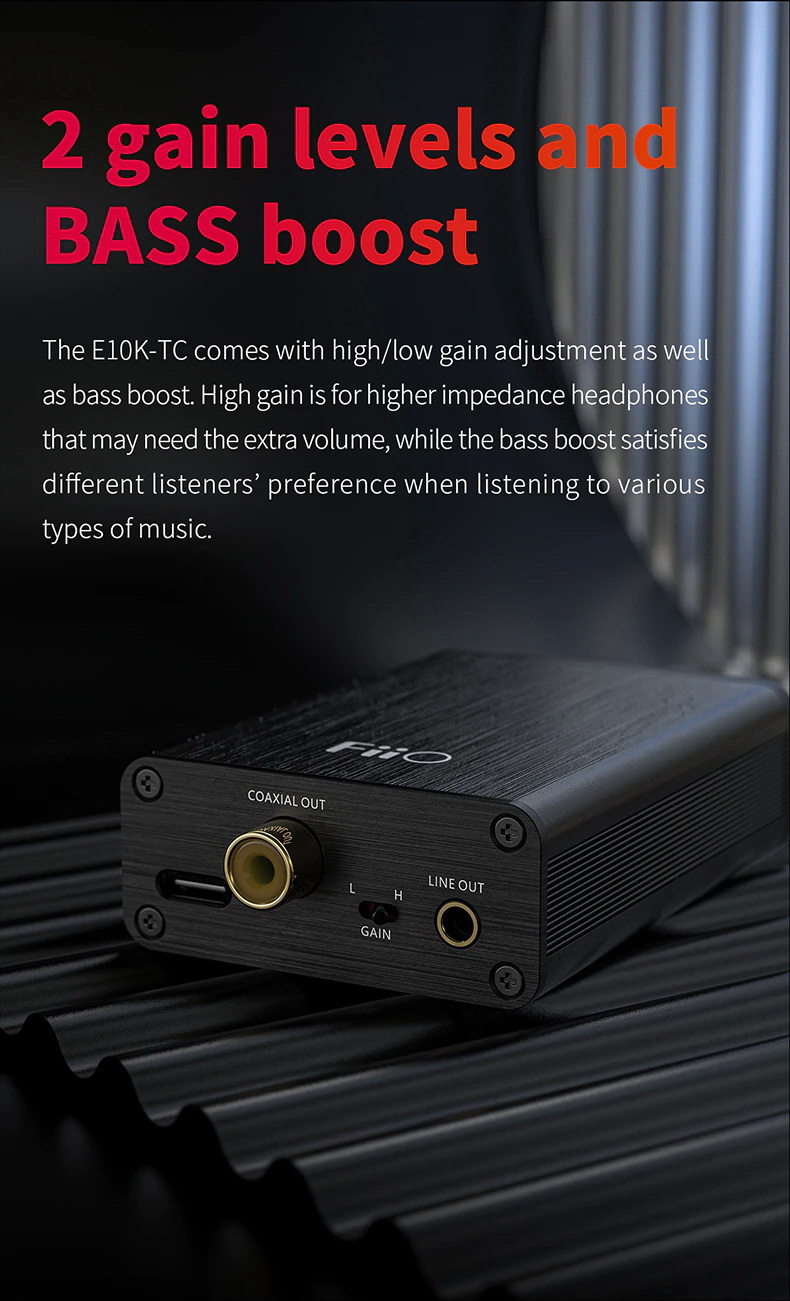 FiiO E10K-TC USB DAC + Amplifier 2 in 1 ประกันศูนย์ไทย
