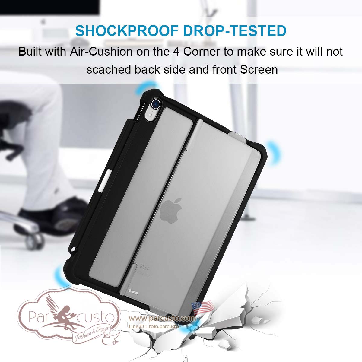 เคสกันกระแทก Apple iPad Pro 11 inch (2018) จาก Maxjoy [Pre-order USA]