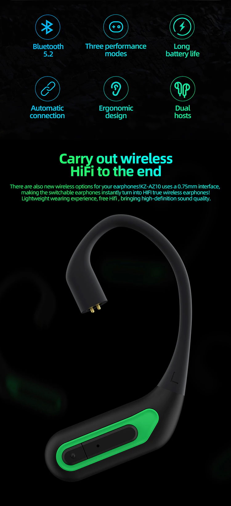 ขาย KZ AZ10 Module Bluetooth 5.2 อัพเกรดหูฟังให้ไร้สาย