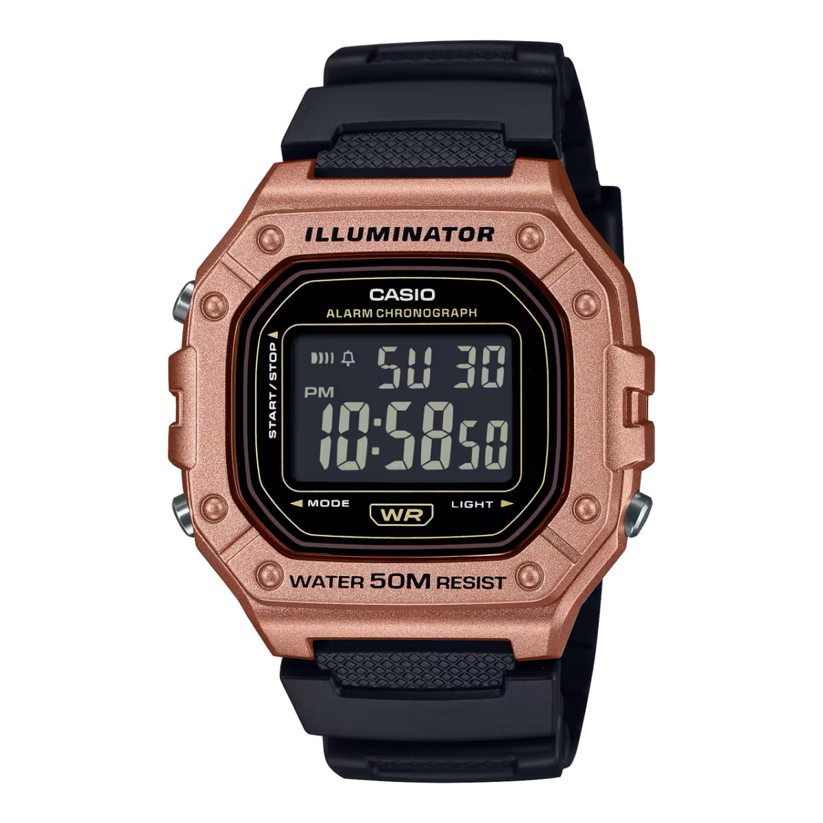 นาฬิกา Casio STANDARD DIGITAL รุ่น W-218HM-5BV ของแท้ รับประกัน1ปี