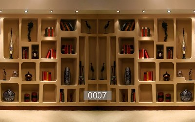 ฉากสำหรับถ่ายรูปหรือ Live สีสวยสด รูปชั้นวางของชั้นหนังสือ #01 ขนาด 2x1.5m [หมด]