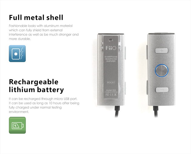 ขาย FiiO E02i สายแปลงหูฟังธรรมดาใช้เป็นSmallTalk พร้อมแอมป์ขยายในตัว สำหรับ iPhone iPad iPod มือถือ Android