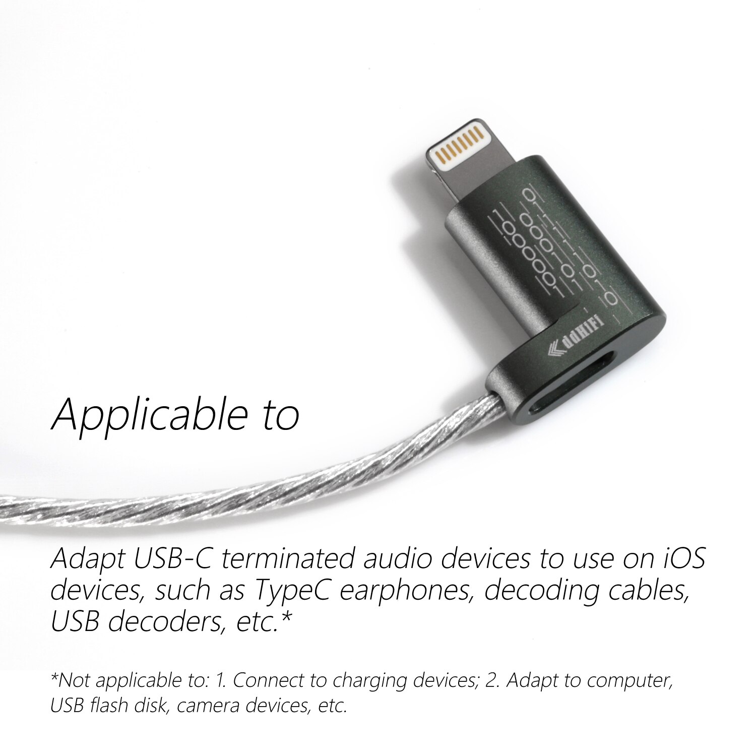 ขาย DD MFi06 สายแปลง Lightning เป็น USB TypeC สายชุบเงิน 6N OCC