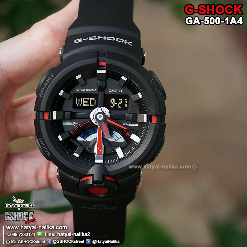 นาฬิกา Casio G-Shock Standard ANALOG-DIGITAL รุ่น GA-500-1A4 ของแท้ รับประกัน1ปี