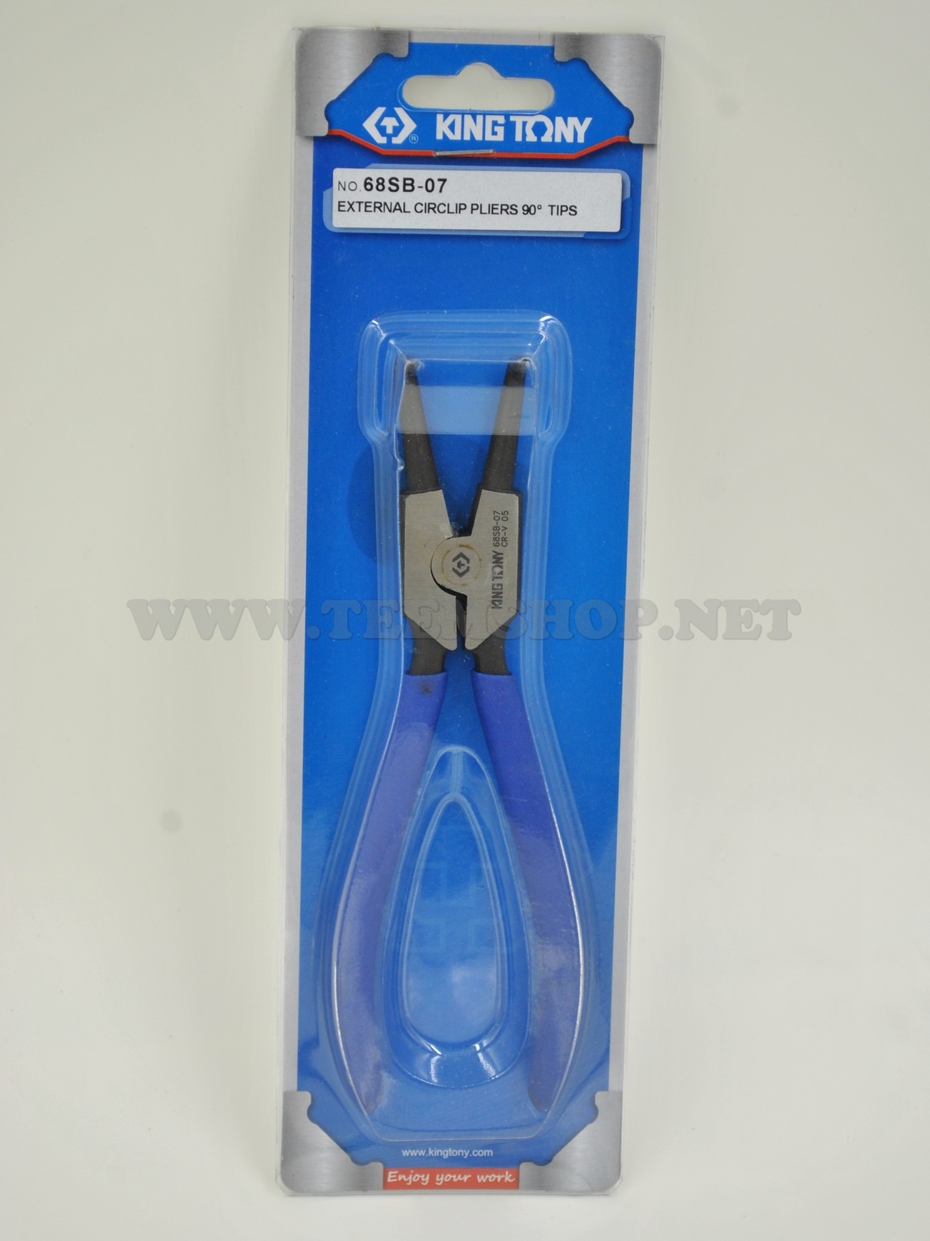 KINGTONY คีมถ่างแหวน ปากงอ NO.68SB-07 7"