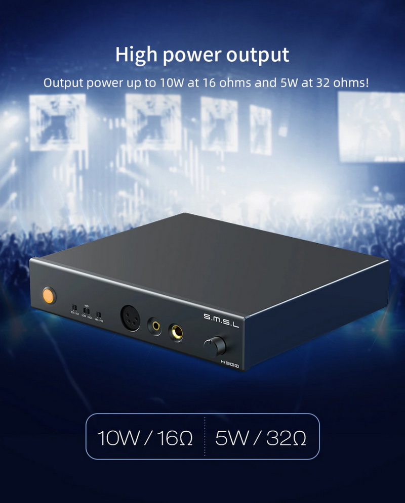 SMSL H300 Headphone Amplifier ตั้งโต๊ะ รองรับ Hi-Res ประกันศูนย์ไทย