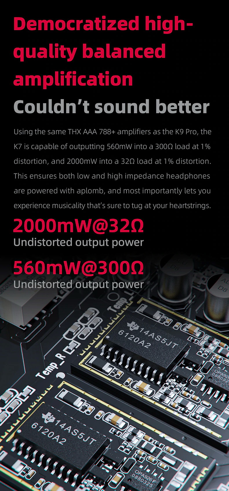 FiiO K7 True balanced DAC/Amp ตั้งโต๊ะ กำลังขับสูง ประกันศูนย์ไทย