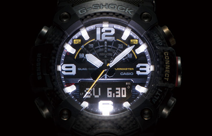 นาฬิกา Casio G-Shock MUDMASTER Carbon Core Guard with Bluetooth GG-B100 series รุ่น GG-B100-1A3 ของแท้ รับประกัน1ปี