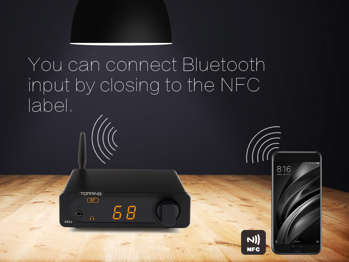 ขาย TOPPING MX3 DAC & Amp ตั้งโต้ะ รองรับ Bluetooth , NFC , Remote control , 24bit192KHz