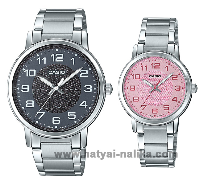 นาฬิกา คาสิโอ Casio SETคู่รัก รุ่น MTP-E159D-1B+LTP-E159D-4B ของแท้ รับประกัน 1 ปี