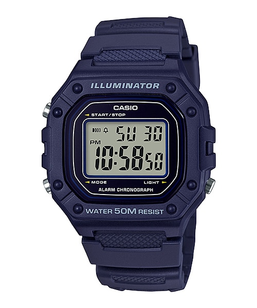 นาฬิกา Casio STANDARD DIGITAL รุ่น W-218H-2AV ของแท้ รับประกัน1ปี