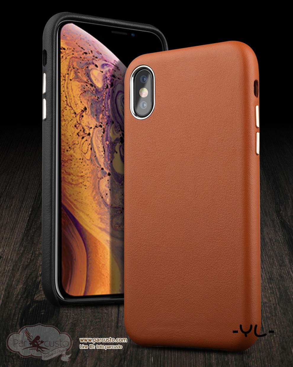 เคสหนังวัว Apple iPhone XR, Xs และ Xs Max (กรุณาระบุรุ่น) จาก YL [Pre-order]