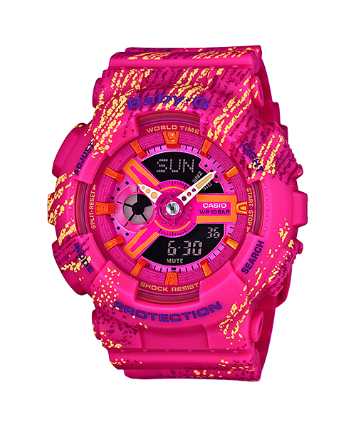 นาฬิกา Casio Baby-G BA-110TX Textile pattern series รุ่น BA-110TX-4A ของแท้ รับประกัน1ปี