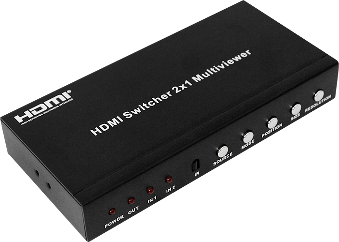 1080P HDMI 2X1 Multiviewer switch