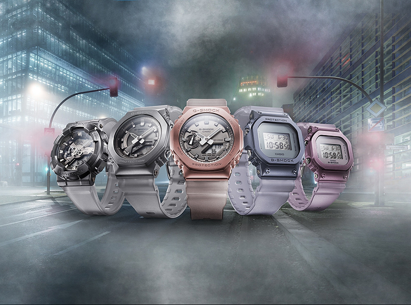 นาฬิกา Casio G-Shock Women ไซส์มินิ Special Color MIDNIGHT FOG Series รุ่น GM-S2100MF-1A ของแท้ รับประกัน1ปี