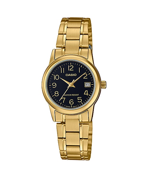 นาฬิกา Casio STANDARD Analog-Ladies' รุ่น LTP-V002G-1B ของแท้ รับประกัน 1 ปี