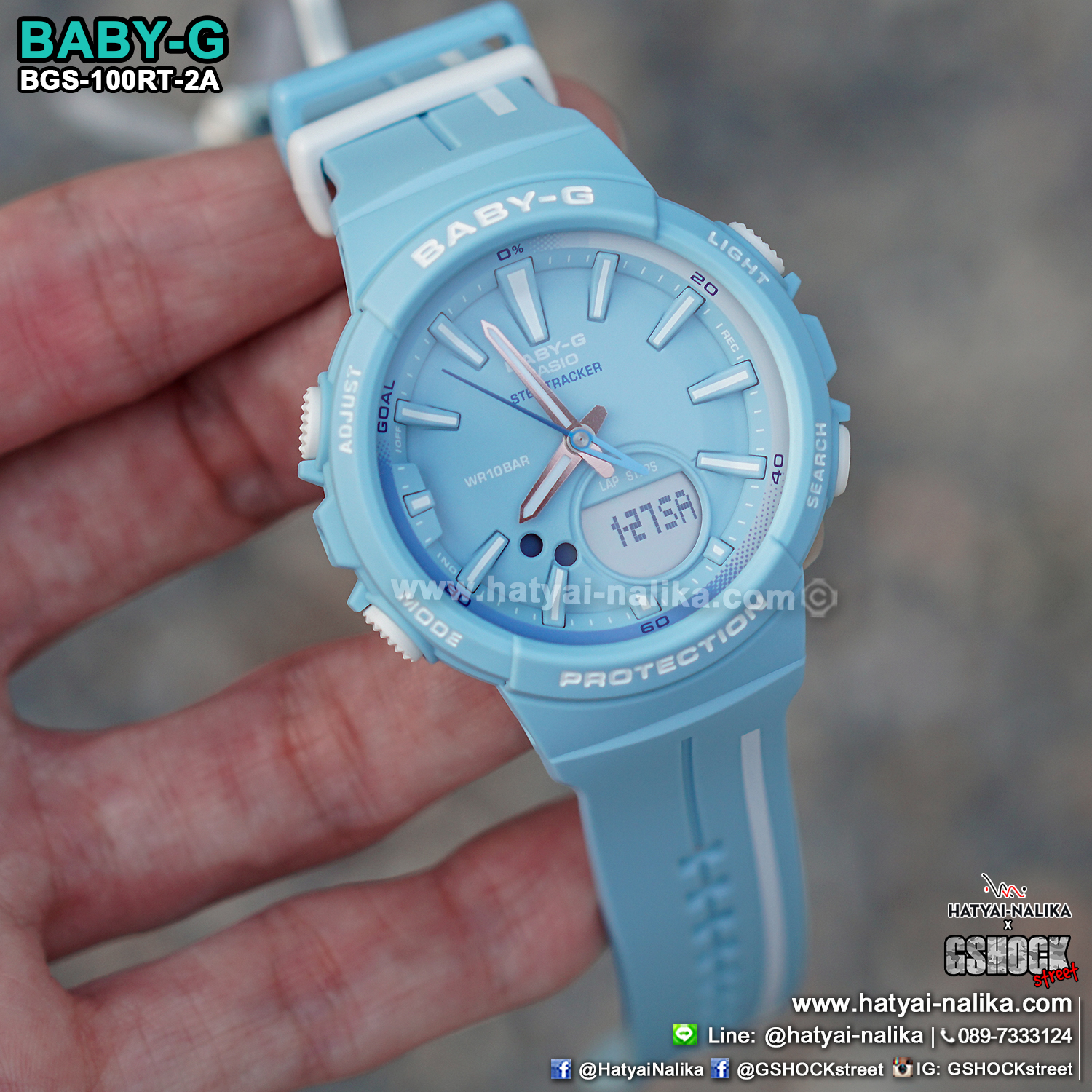 นาฬิกา Casio Baby-G for Running BGS-100RT Running Trendy series รุ่น BGS-100RT-2A ของแท้ รับประกัน1ปี