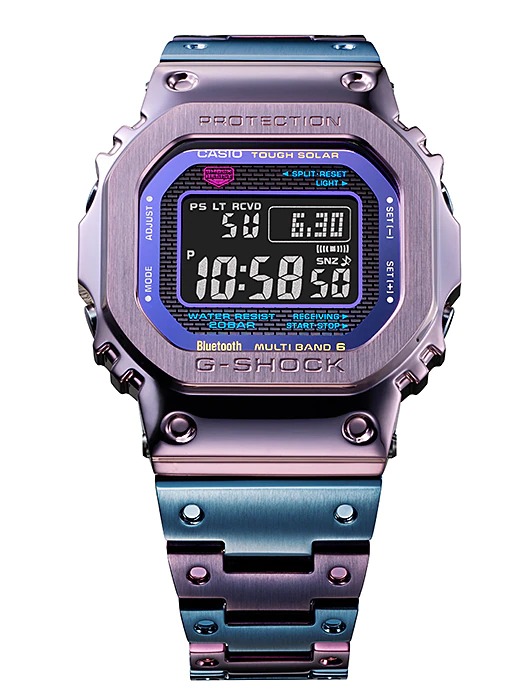 นาฬิกา Casio G-SHOCK Limited GMW-B5000 Purple Blue IP series รุ่น GMW-B5000PB-6 “Made in Japan” ของแท้ รับประกัน1ปี