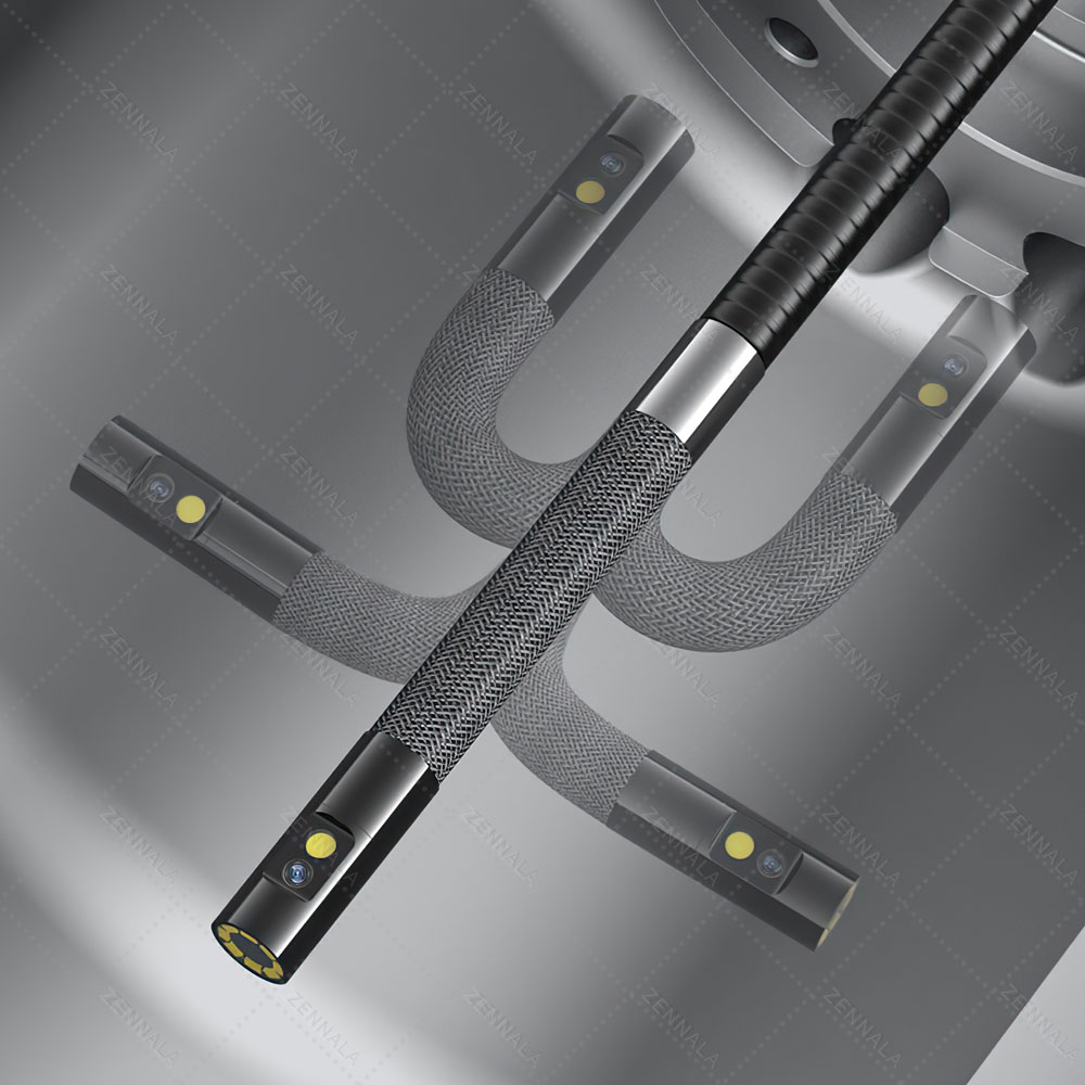 กล้องงู มีจอ 2เลนส์ บังคับกล้องได้ 360 องศา 8.5 มิลิเมตร ยาว 1เมตร รุ่น SN-05