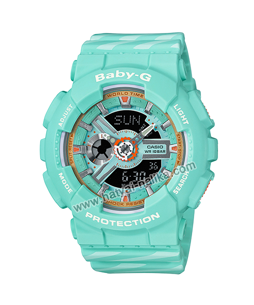 นาฬิกา Casio Baby-G BA-110CH CHANCE series รุ่น BA-110CH-3A (มิ้นท์คัพเค้ก) ของแท้ รับประกัน1ปี
