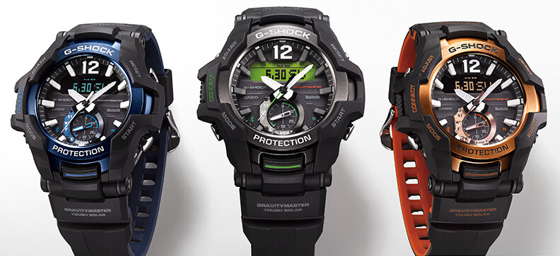 นาฬิกา Casio G-Shock นักบิน GRAVITYMASTER BLUETOOTH รุ่น GR-B100-1A4 ของแท้ รับประกัน1ปี