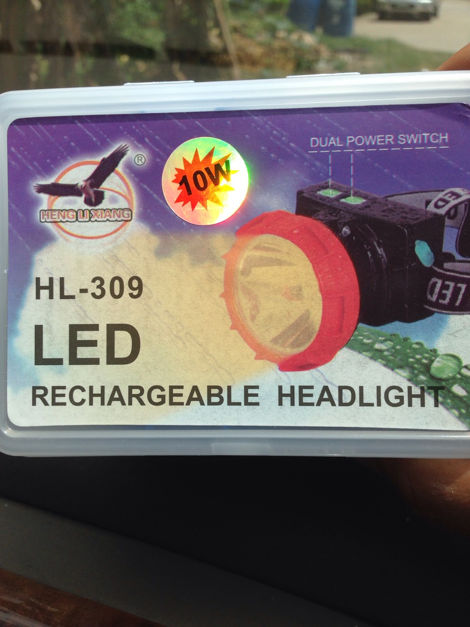 HL309 ไฟคาดหัวส่องสัตว์ 10 W.กันน้ำสีเหลือง