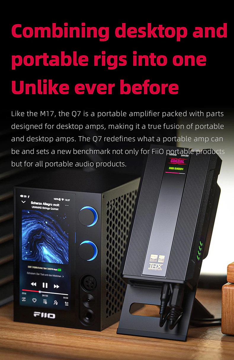 FiiO Q7 Bluetooth DAC/AMP พกพา ระดับเรือธง รองรับ Dual Hi-Res ประกันศูนย์ไทย