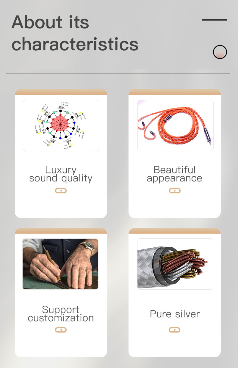 ขาย Hakugei joyful voice Orange สายอัพเกรดหูฟัง Hybrid 3 ธาตุ ระดับเทพ [สีส้ม]