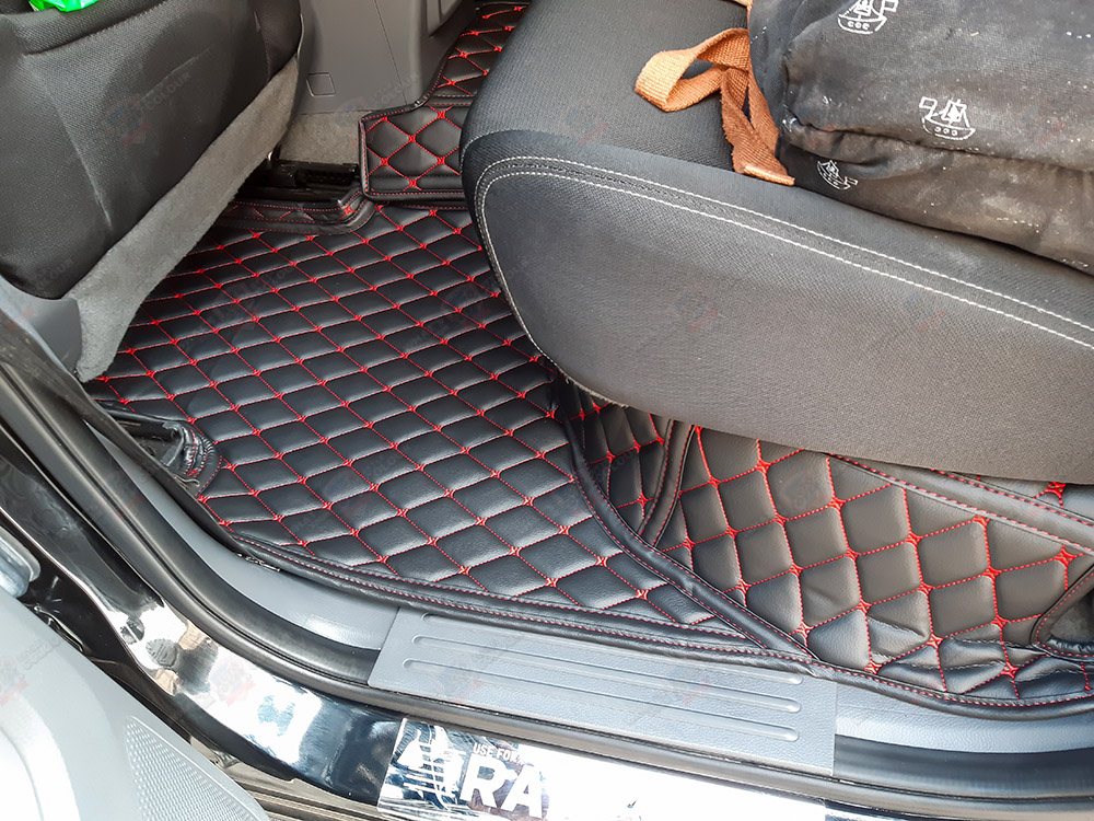 พรมรถยนต์ 6D รถ FORD RANGER 4 DOOR ปี 2012-2020 ชุดภายในห้องโดยสาร จำนวน 3 ชิ้น