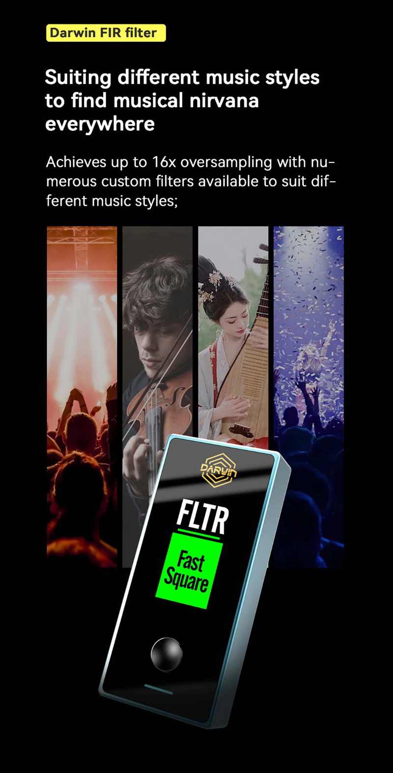 HiBy FC6 DAC/AMP พกพาแบบ R2R สถาปัตยกรรม Darwin รองรับ MQA ประกันศูนย์ไทย