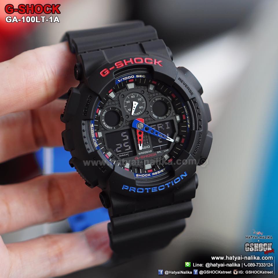 นาฬิกา Casio G-SHOCK Limited Layered Tricolor series รุ่น GA-100LT-1A "PEPSI" ของแท้ รับประกัน1ปี