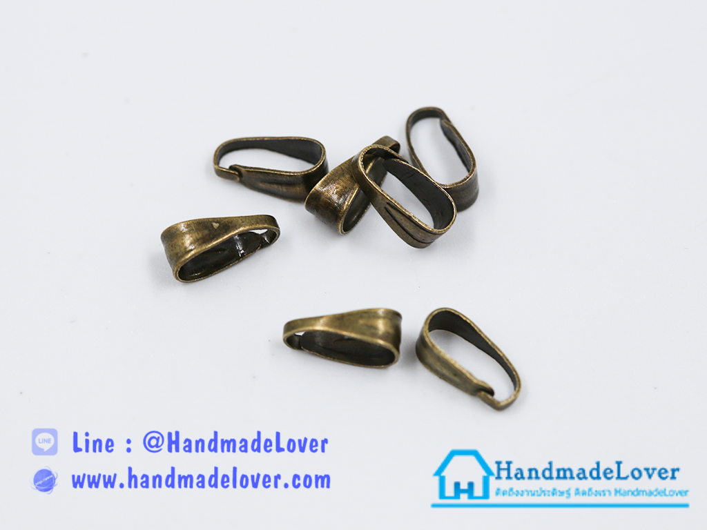 ห่วง สีทอมรมดำ ขนาด 8*4 มม. [แพ็ค 20 ชิ้น]