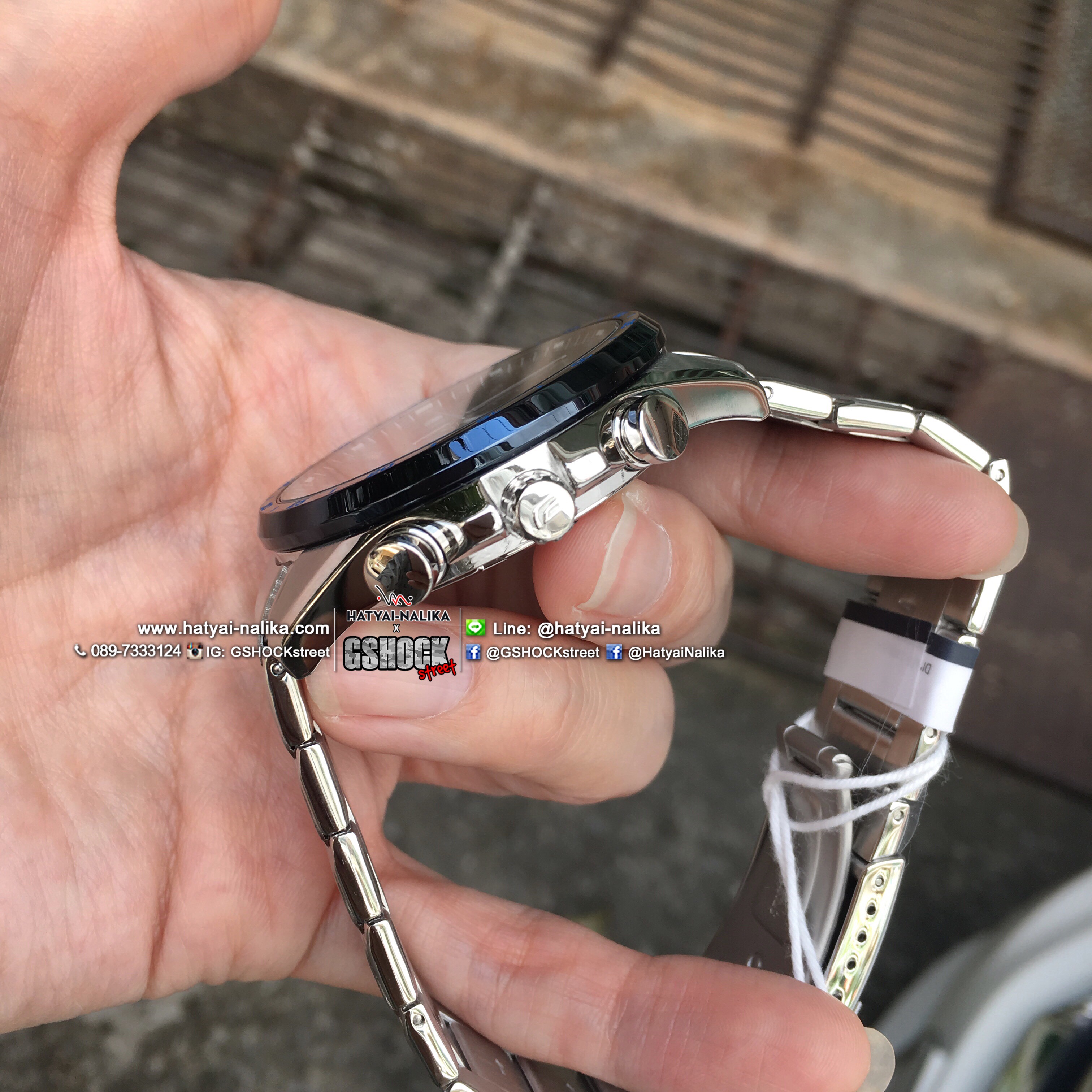 นาฬิกา Casio EDIFICE Solar-Powered CHRONOGRAPH รุ่น EQS-900DB-2AV ของแท้ รับประกัน 1 ปี