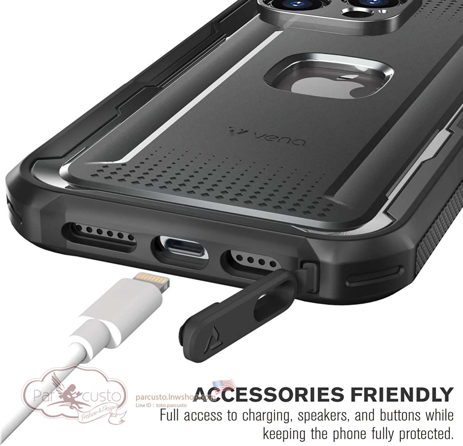 เคสกันกระแทก Apple iPhone 14 Pro Max [vArmor] จาก Vena (Pre-order USA)