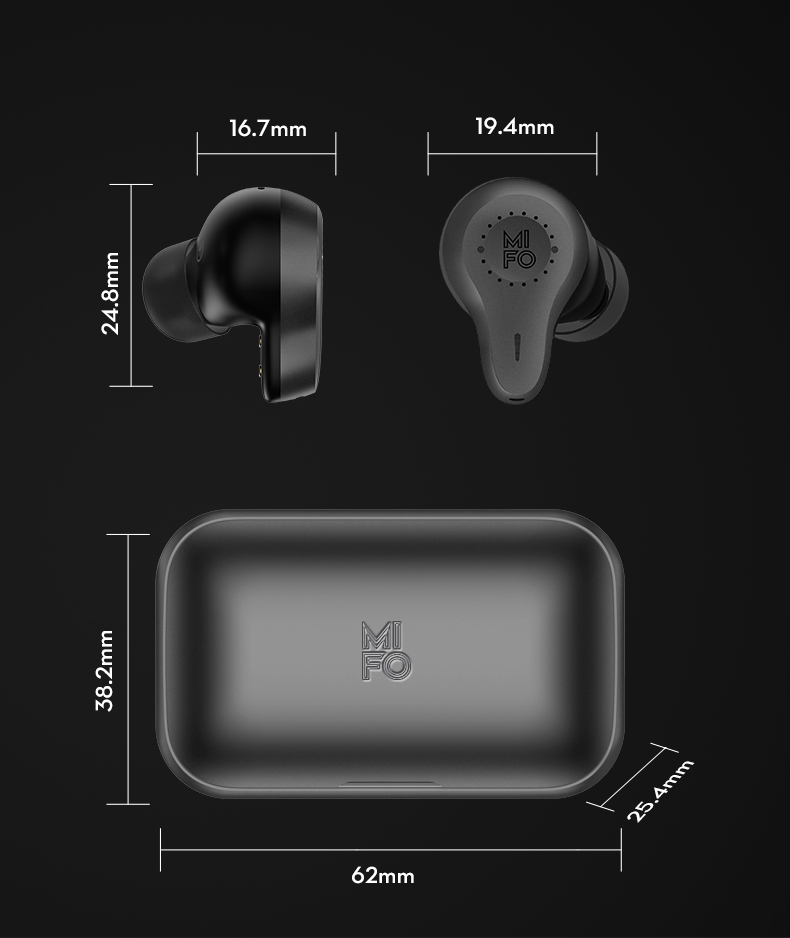 ขาย Mifo O7 หูฟัง True Wireless ไดร์เวอร์ Dual Balanced รองรับ Bluetooth 5.0 APT-X , IPX7