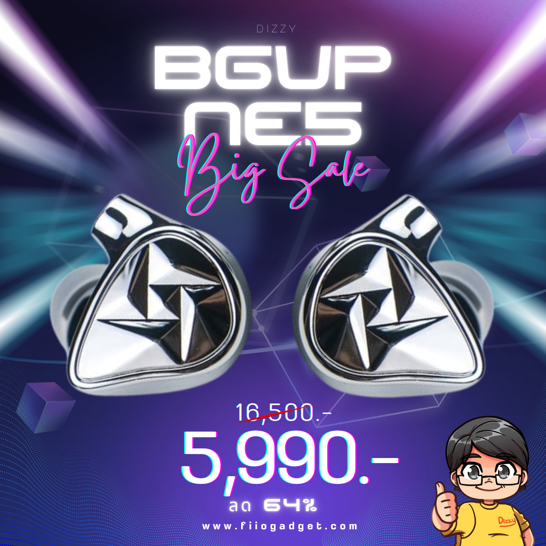 ขาย BGVP NE5 หูฟัง 5 ไดรเวอร์ 2Electrostatic+2BA+DD ประกันศูนย์ไทย
