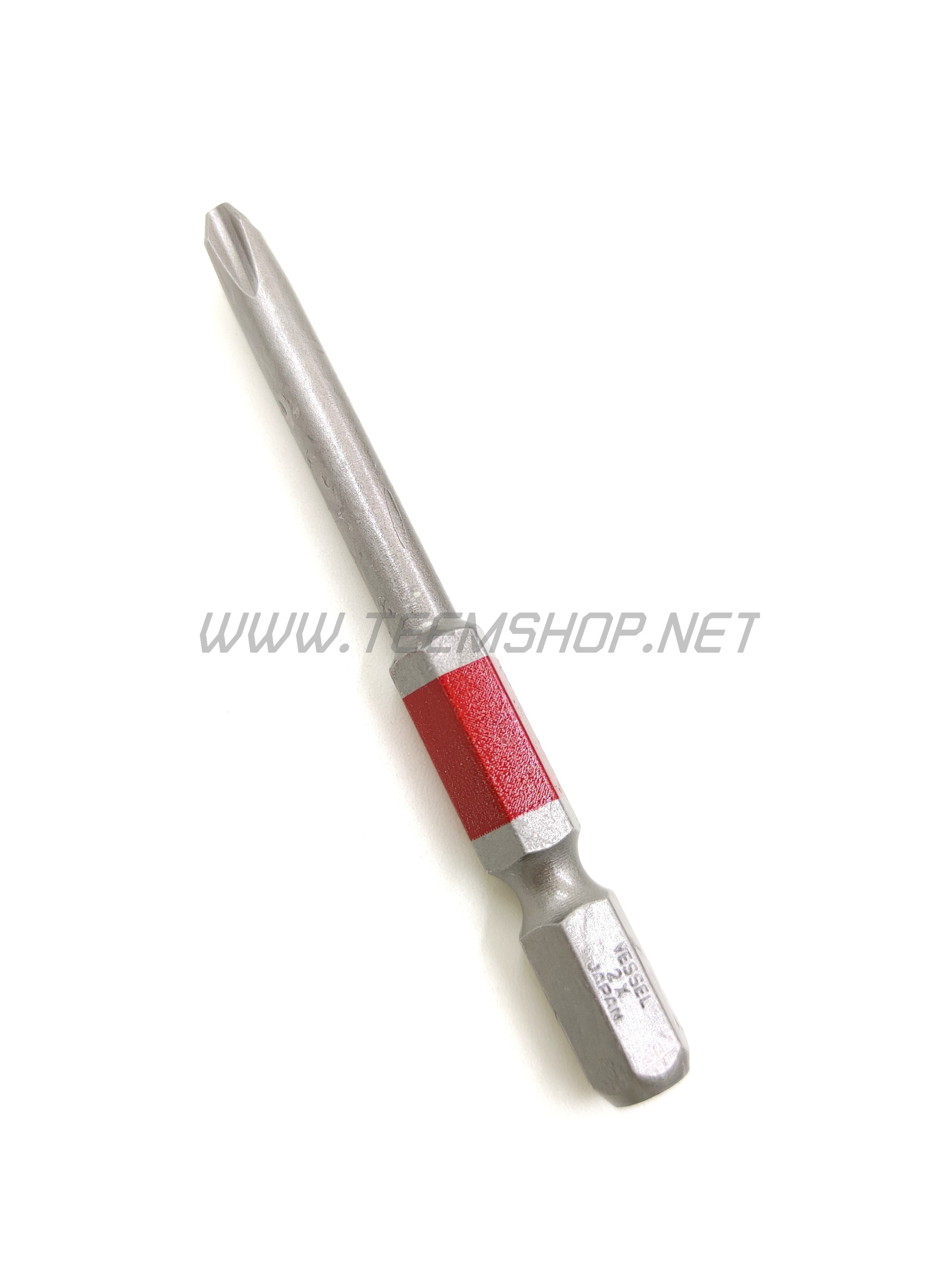 VESSEL ดอกไขควงหัวเดี่ยว PH2x65 GS10P2065DF แพ็ค10ชิ้น Made in Japan